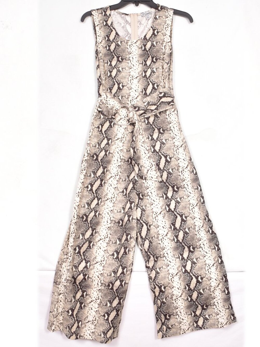 J for Justify Sleeveless Romper Jumpsuit Size M Snake Skin Hipster Boho Stretchy